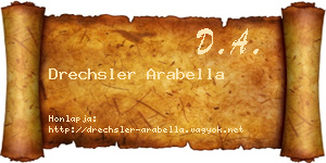 Drechsler Arabella névjegykártya